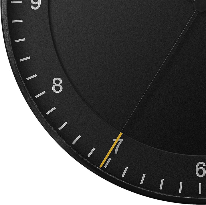 Braun Klassischer Mixed Analog Wanduhr Zuhause Geschenke mit ruhiges Quarzuhrwerk, leicht lesbares Z