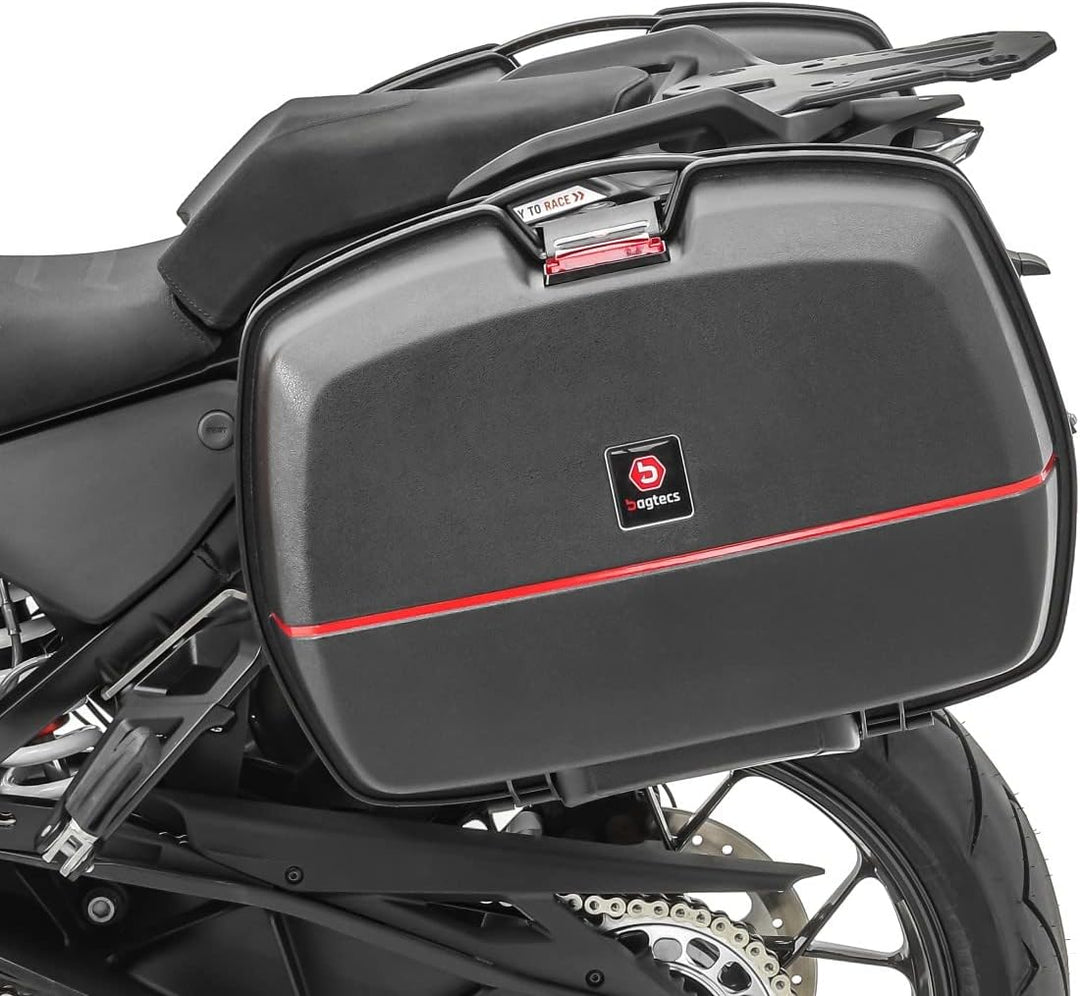 Motorrad Koffer Bagtecs TB8S Seitenkoffer 2x45 Liter + Anbauadapter