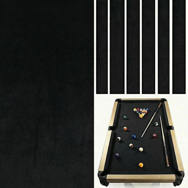 Billardtuch - Professioneller Billardtisch Filz passend für Standard 2,7 m Tisch Schwarz, Schwarz