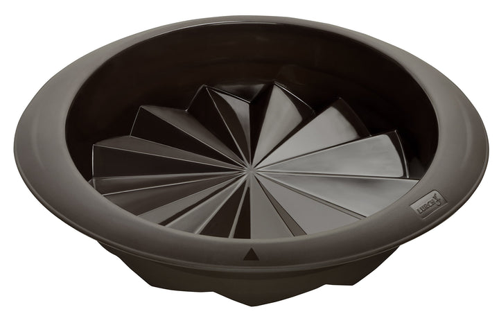 Lurch 85032 FlexiForm Fancy Cake / runde Backform Ø 24 cm aus 100% BPA-freiem Platin Silikon, braun,