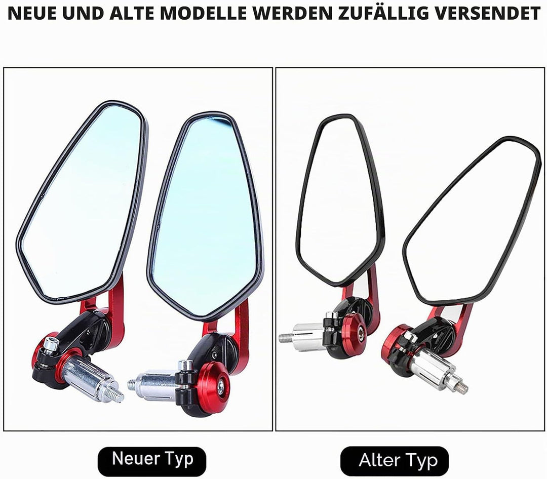 Seitenspiegel Universal Motorrad Aluminiumlegierung Rückspiegel für die meisten Motorräder mit 7/8"(