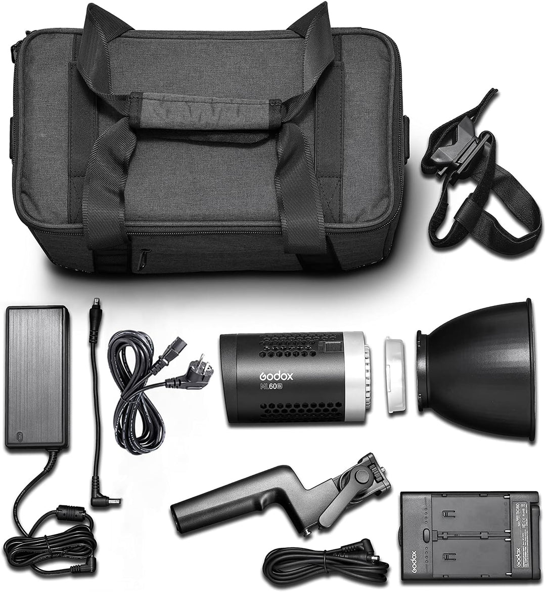 GODOX ML60Bi LED Studio Fotografie Licht 60W Dual Farbtemperatur 2800-6500K CRI96 TLCI97 Einstellbar