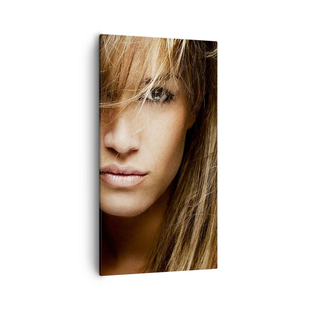 Bilder auf Leinwand 55x100cm Leinwandbild mit Rahmen Weiblich mode modell nackt Gross Wanddeko Bild