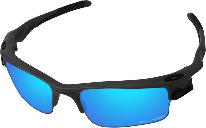 PapaViva Ersatzlinsen & Gummi-Kits für for Oakley Fast Jacket OO9097 Ice Blue - Polarized, Ice Blue