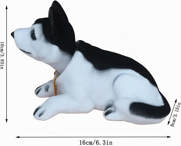Dekoration für Armaturenbrett, Bobble-Kopf, Hund, Auto-Innendekoration, für Auto-Zifferblatt, Bürode