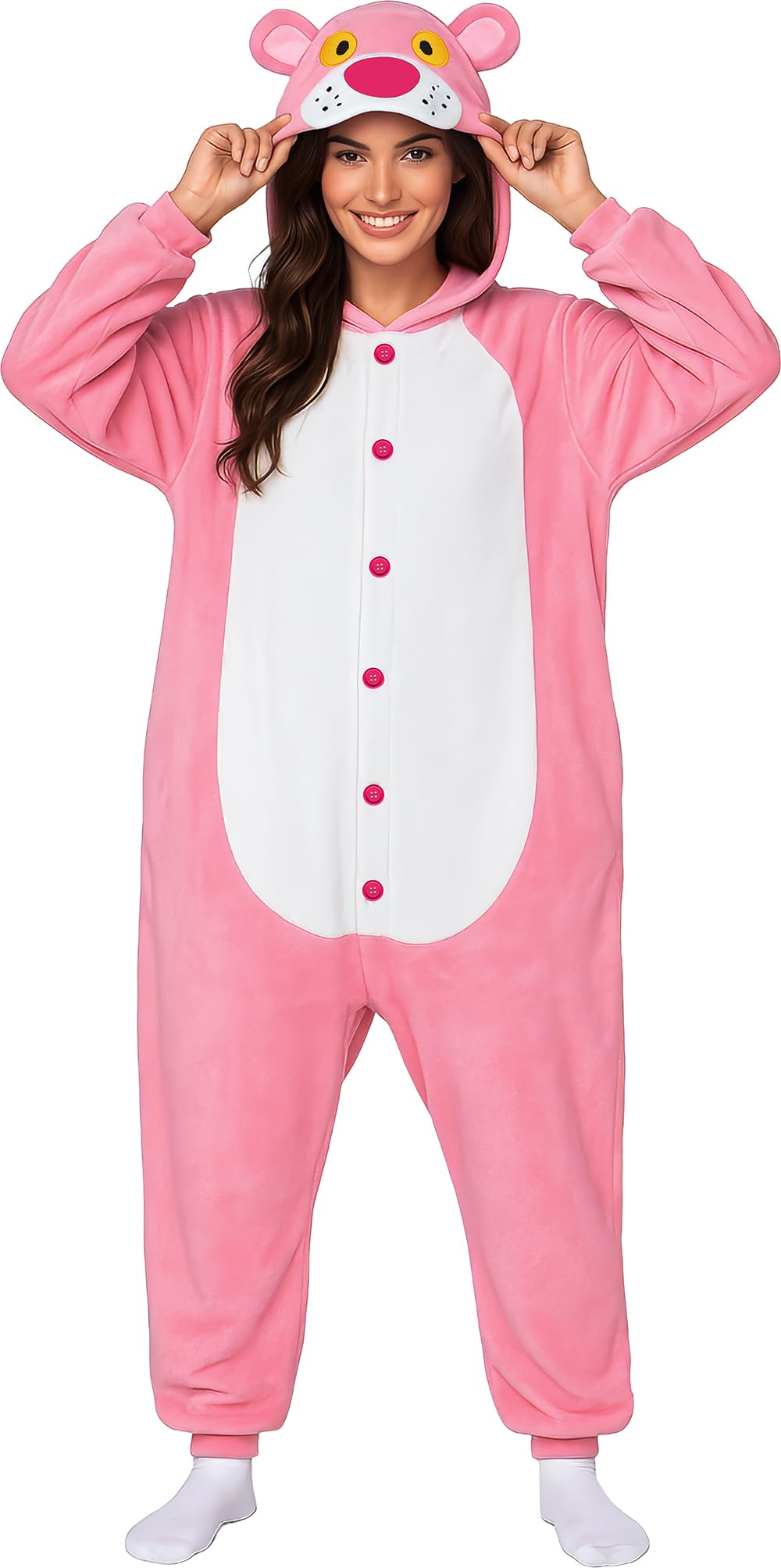 Fiestas Guirca Pyjama Katze rosarot Mann Frau grÖsse l