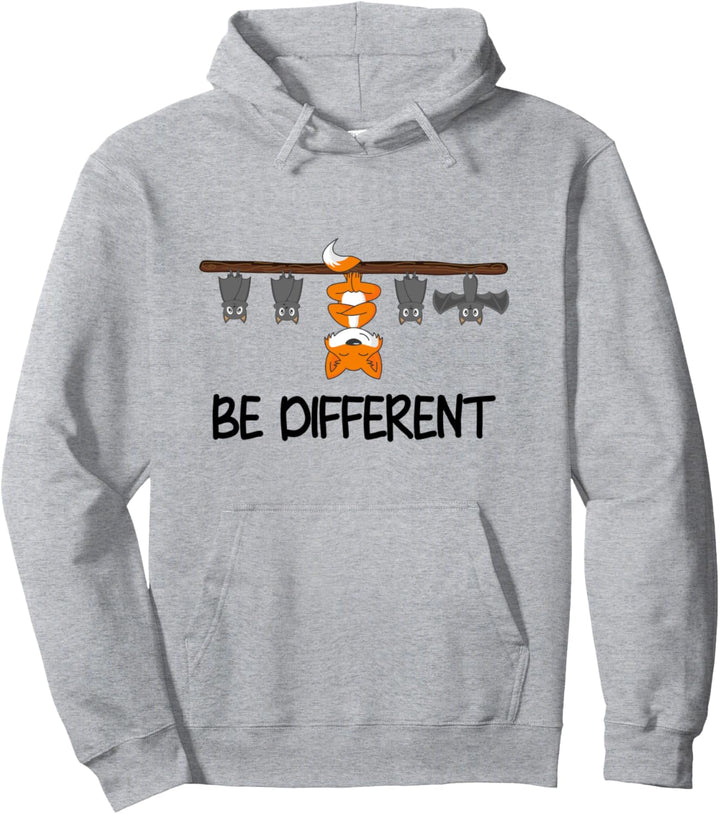 Fledermäuse & Fuchs sind be different individuell Sei anders Pullover Hoodie