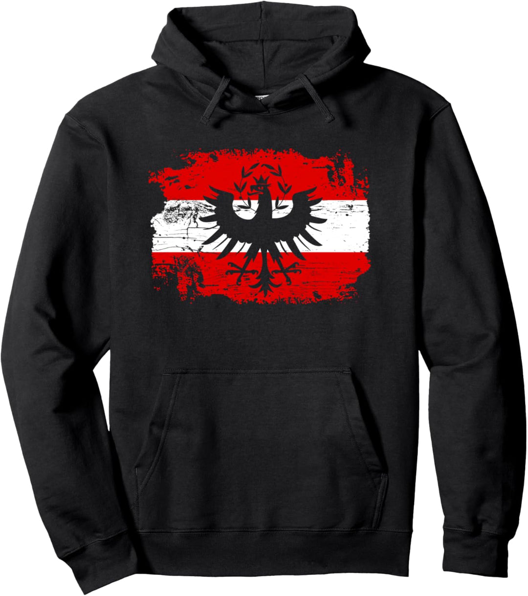 Tiroler Adler Österreich Flagge Pullover Hoodie