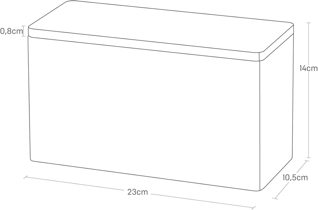 Sanitary storage box - Rin - natural Weiss, Weiss