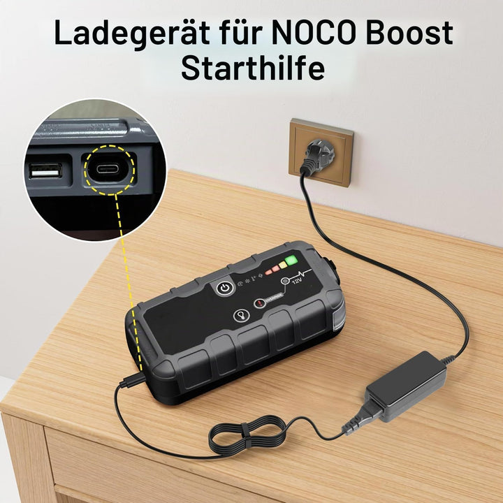 KFD Netzteil 60W 65W USB C Ladegerät für NOCO Boost X GBC011 GBX45 GBX55 GBX75 GBX155 U65 GBX-Serie