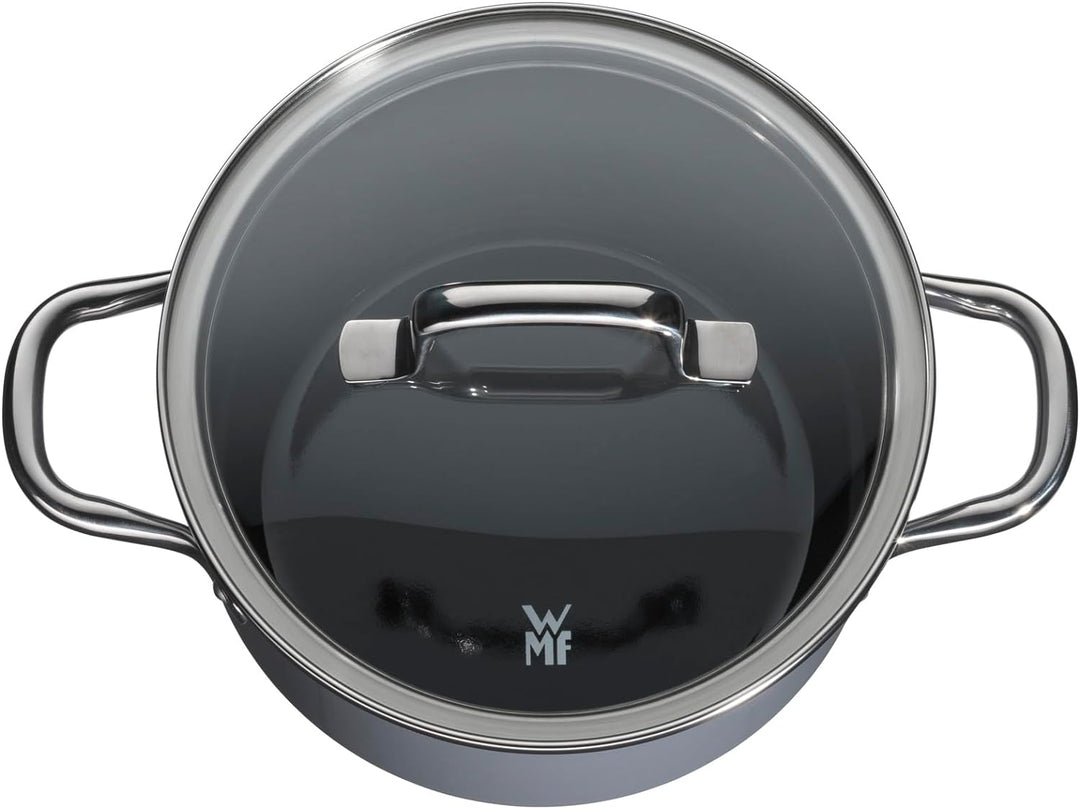 WMF Fusiontec Essential Kochtopf klein 16 cm Glasdeckel, Fleischtopf Induktion, 2,0l, kleiner Topf K