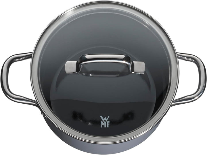 WMF Fusiontec Essential Kochtopf klein 16 cm Glasdeckel, Fleischtopf Induktion, 2,0l, kleiner Topf K