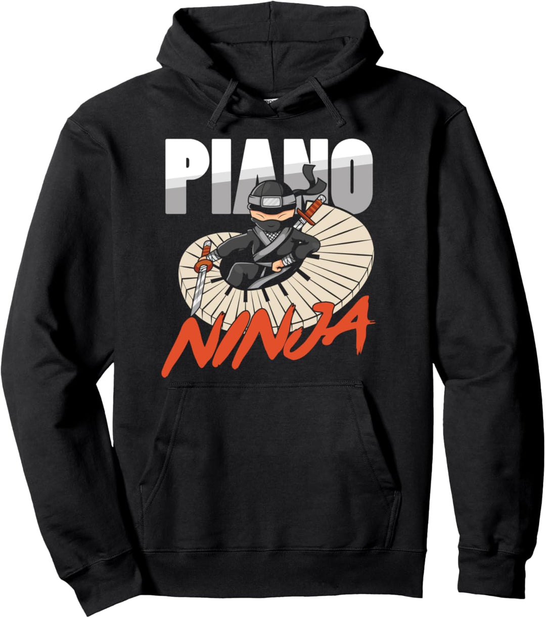 Klavier Pianist Ninja Piano Keyboard Synthesizer Geschenk Pullover Hoodie