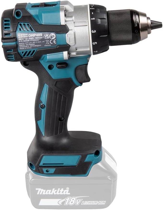 Makita DHP489ZJ Schlagbohrmaschine, 18 V, 70 Nm (Solo) aus Makpac