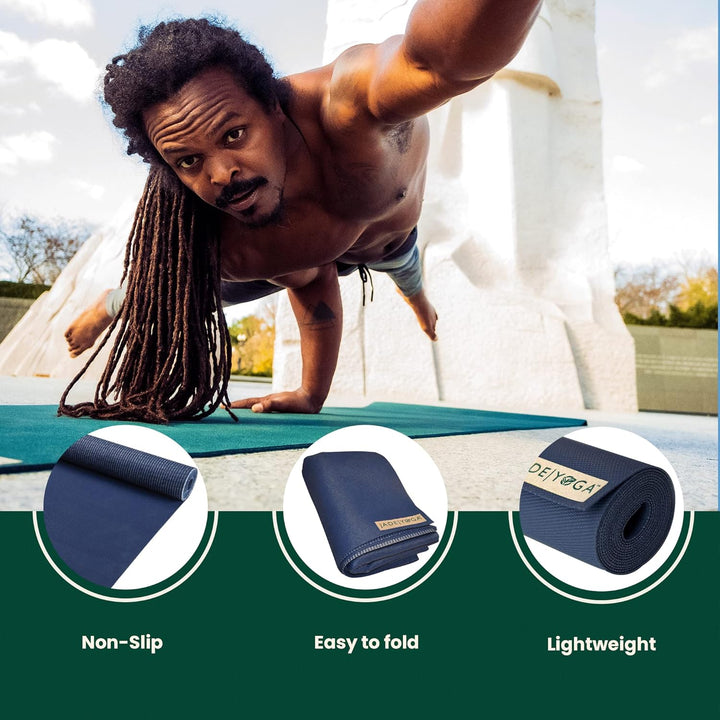 Jade Yoga Voyager Yogamatte, 1,6 mm dunkelblau, dunkelblau