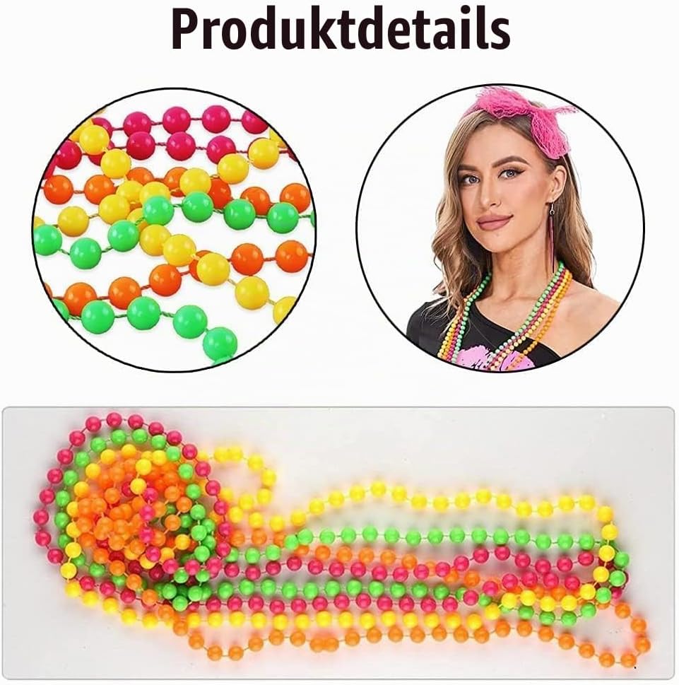 80 Jahre Kostüm Zubehör Set,80er Jahre Outfit Damen,80er Jahre Accessoires Damen,80er Kostüm Accesso