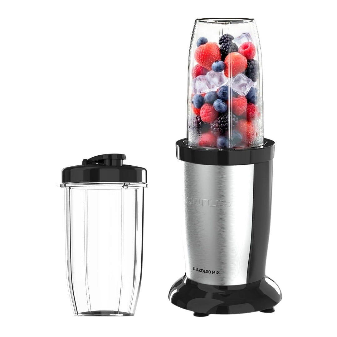 Taurus Tragbarer Rührgerät Küchenmixer | 1000 W Leistung | 2 Gläser à 500 ml | Zerkleinerer mit 150