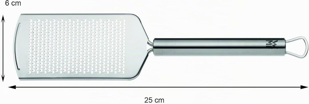 WMF Profi Plus Küchenreibe Edelstahl fein 25 x 6 cm, Käsereibe, Parmesanreibe, Cromargan Edelstahl t