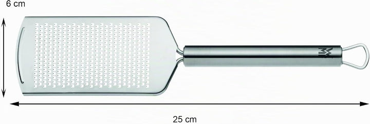 WMF Profi Plus Küchenreibe Edelstahl fein 25 x 6 cm, Käsereibe, Parmesanreibe, Cromargan Edelstahl t