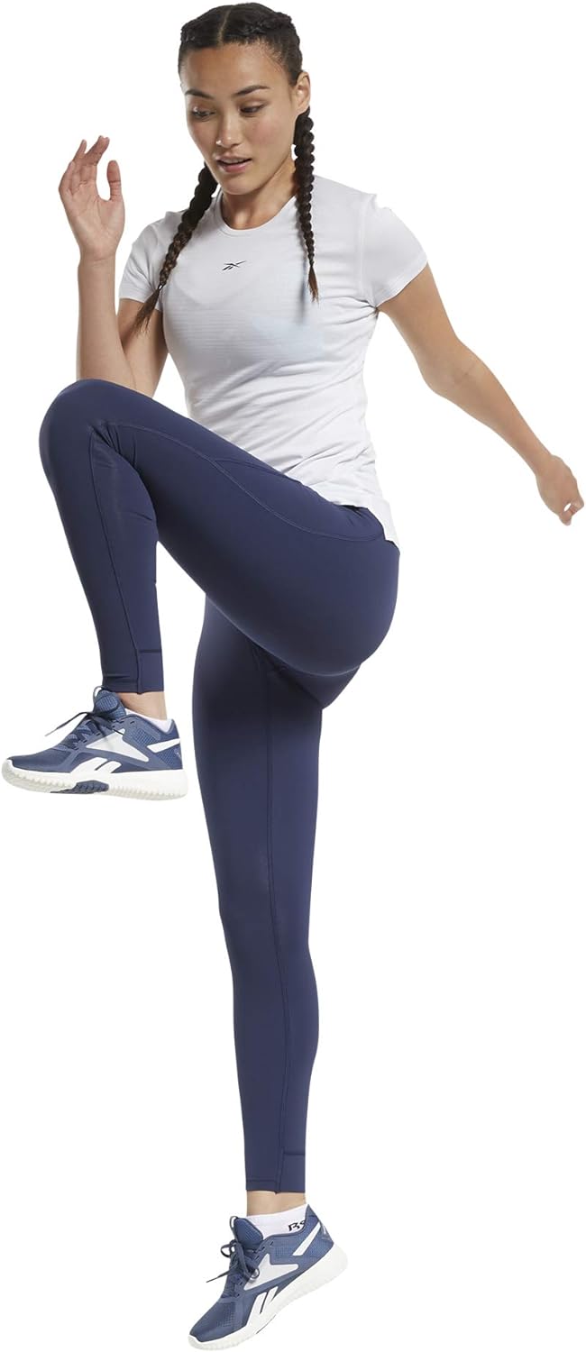 Reebok Damen Ts Lux Tight 2.0 Netze 2XS/S Blau, 2XS/S Blau