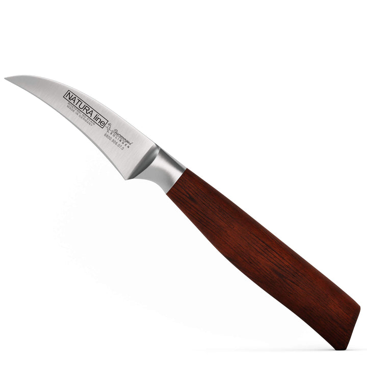 Burgvogel Solingen Natura Line, Tourniermesser Holzgriff, rot satiniert, geschmiedet, 7 cm, sehr sch