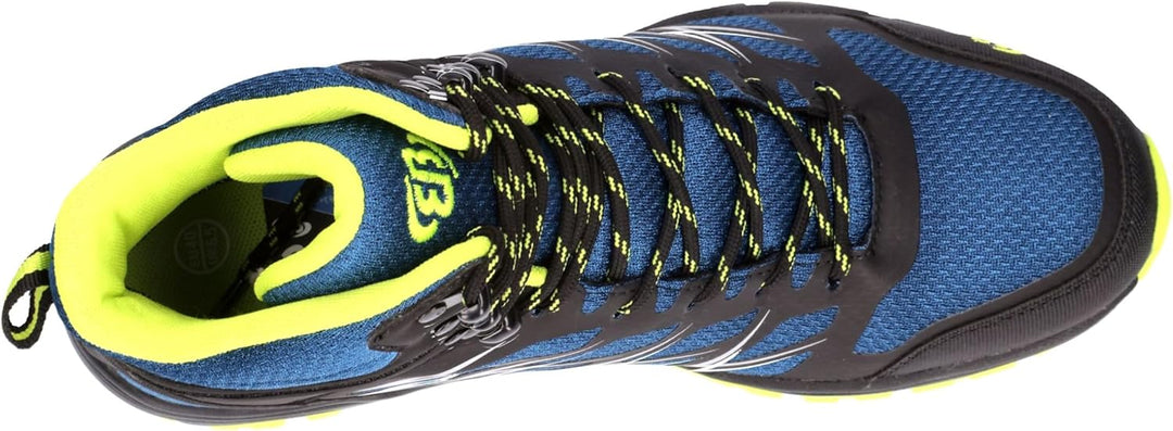 Brütting Herren Norwalk High Traillaufschuh 39 EU Blau Schwarz Lemon, 39 EU Blau Schwarz Lemon