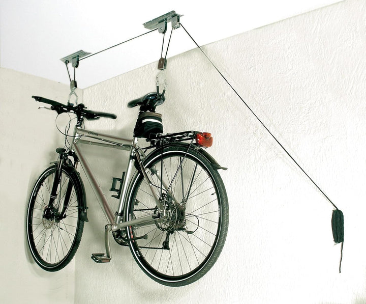 Alberts 802318 Fahrrad-Lift | für die Befestigung unter der Decke | galvanisch blau verzinkt