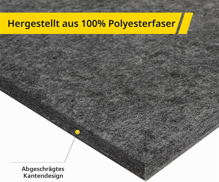 18 Stück Selbstklebend Akustik Panel,30x26x1cm Hexagon Akustik Absorber Schallschutzplatten Akustikp