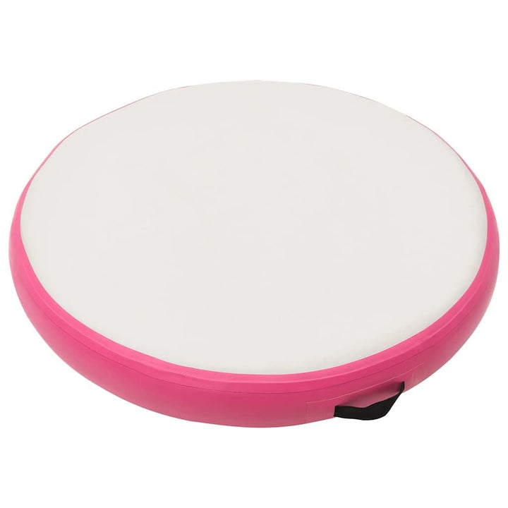 vidaXL Gymnastikmatte Aufblasbar Pumpe PVC Turnmatte Tumbling mehrere Auswahl Rosa und Grau 100 x 10