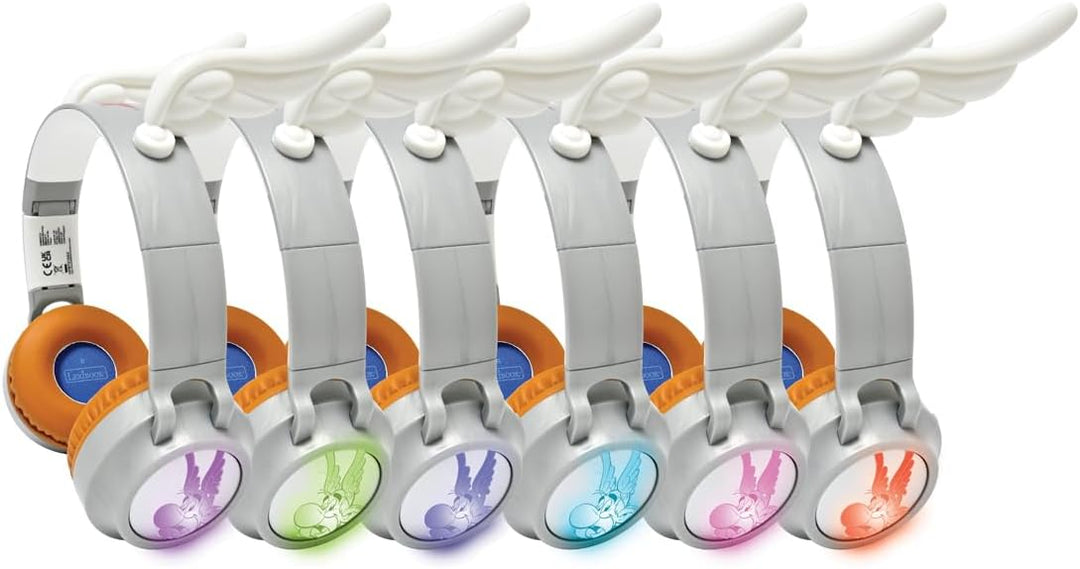 Lexibook, Astérix, Faltbarer Bluetooth®- und kabelgebundener Leucht-Headset mit 3D-Design aus dem As