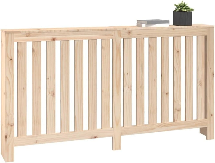 vidaXL Heizkörperverkleidung 153x19x84 cm Massivholz Kiefer Natur 60.2" W x 7.5" D x 33.1" H, Natur