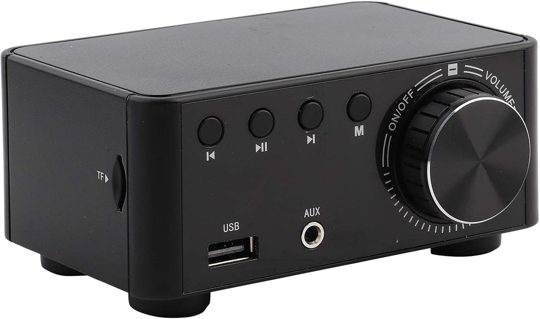 Fafeicy Bluetooth 5.0 Audio-Verstärker 50W x 2 Stereo Digital Verstärker Schwarz mit Speicherkarten-