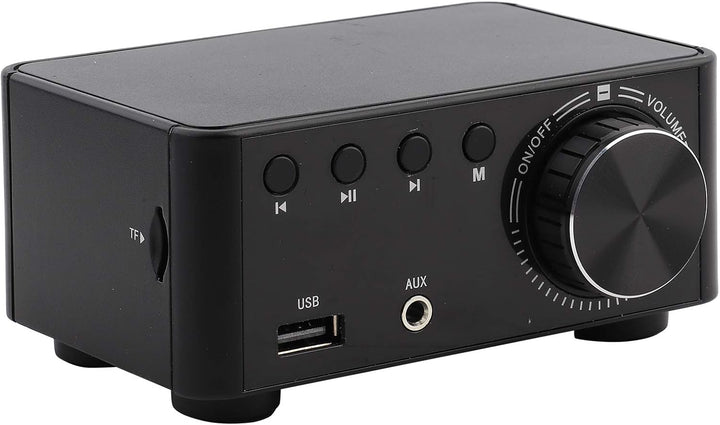 Fafeicy Bluetooth 5.0 Audio-Verstärker 50W x 2 Stereo Digital Verstärker Schwarz mit Speicherkarten-