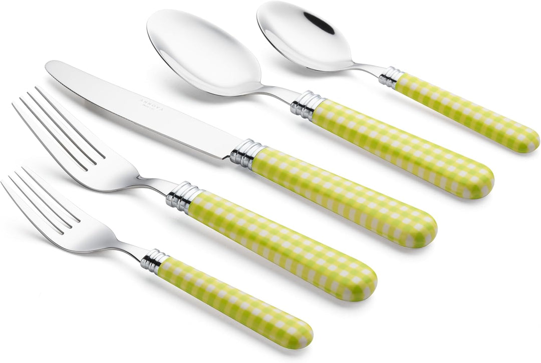 ANNOVA Besteckset, 20-teilig, Griff aus Edelstahl - 4 x Tafelmesser; 4 x Tafelgabeln; 4 x Salatgabel