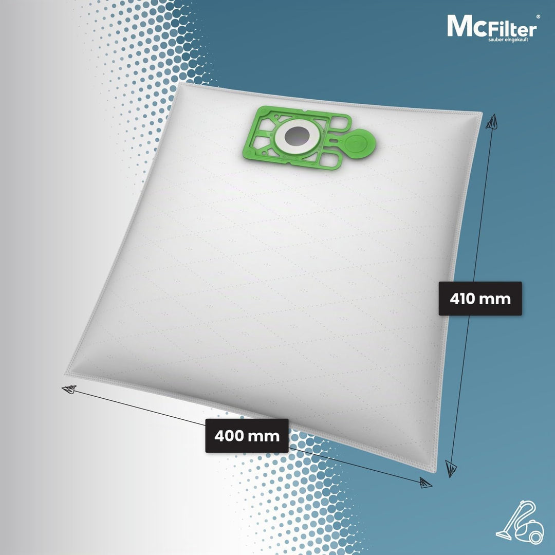 McFilter | 10 Staubsaugerbeutel geeigent für Numatic Harry, Henry, Hetty, James, Junior NVM-1CH Stau