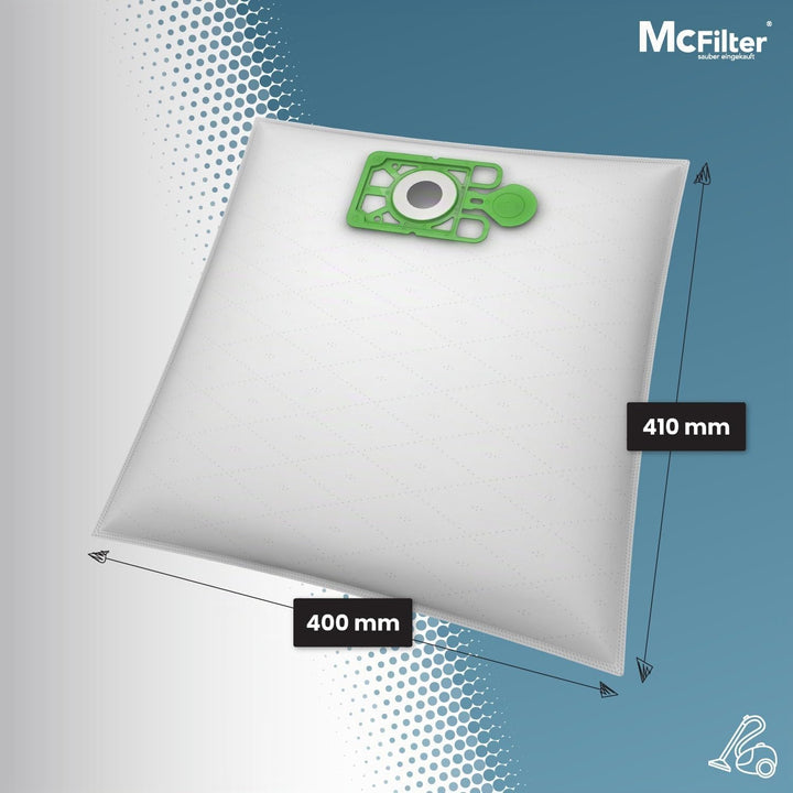 McFilter | 10 Staubsaugerbeutel geeigent für Numatic Harry, Henry, Hetty, James, Junior NVM-1CH Stau
