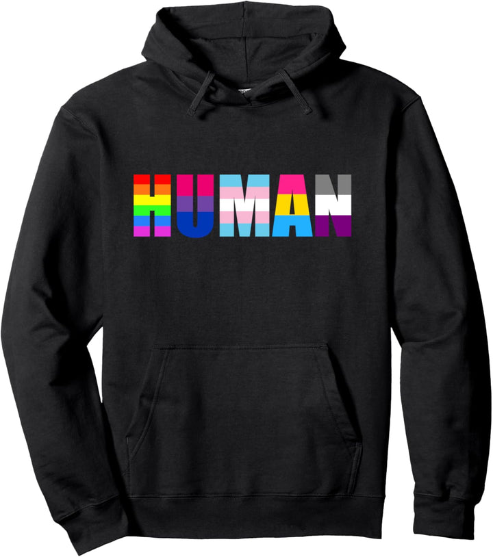 Human - Regenbogen LGBT CSD Pullover Hoodie