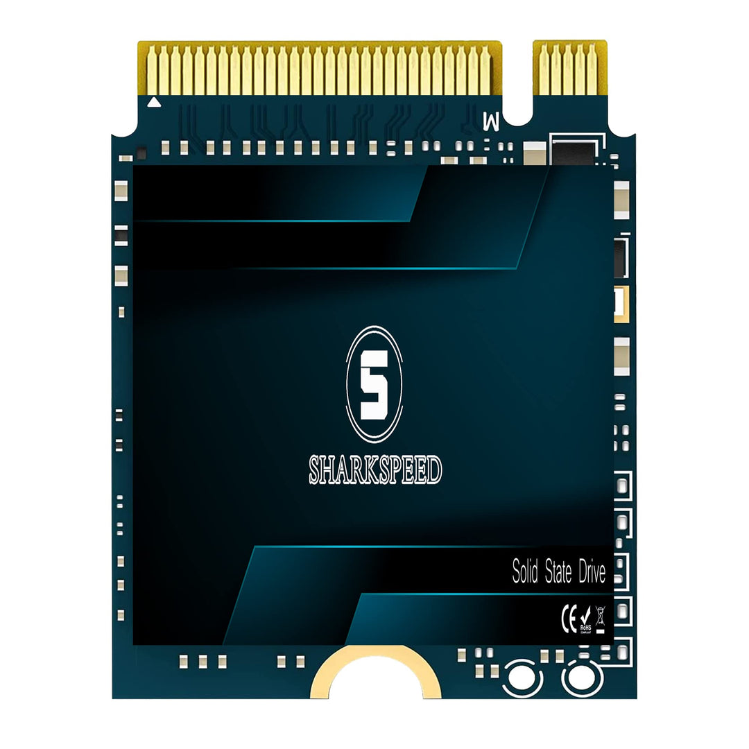 M.2 2230 SSD 1TB NVMe SHARKSPEED PCIe Gen 3.0 x4 30mm, SSD Festplatte Intern Solid State Drive für S