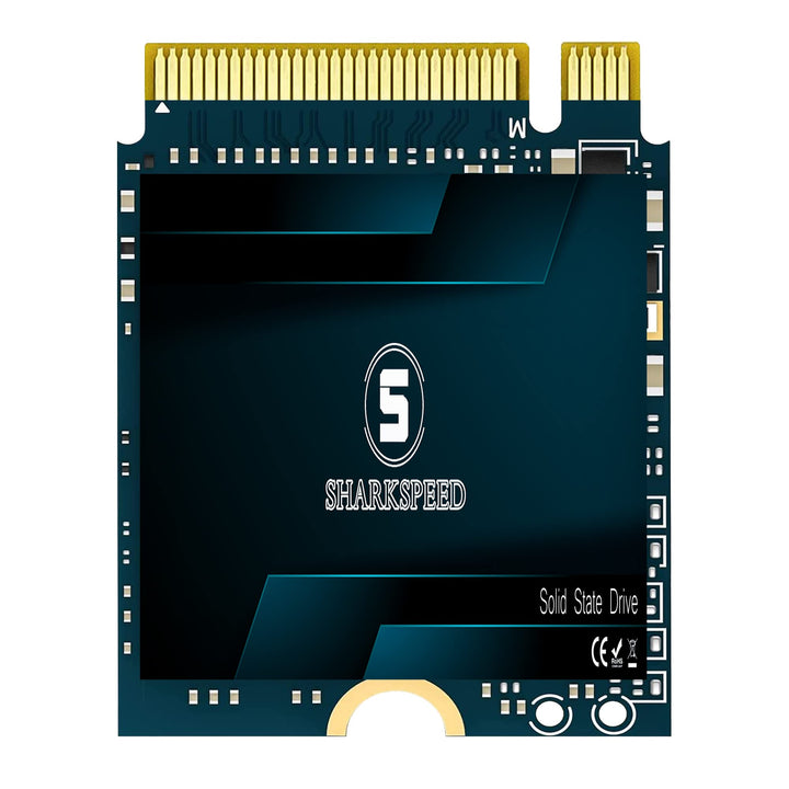 M.2 2230 SSD 1TB NVMe SHARKSPEED PCIe Gen 3.0 x4 30mm, SSD Festplatte Intern Solid State Drive für S
