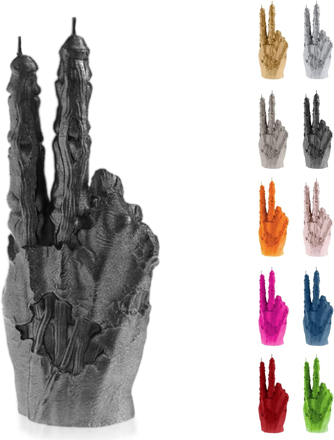 Candellana Zombie Deko Kerze - Zombie Hand Deko - Halloween Deko Hand - Gothic Deko - Grunge Deko Ke