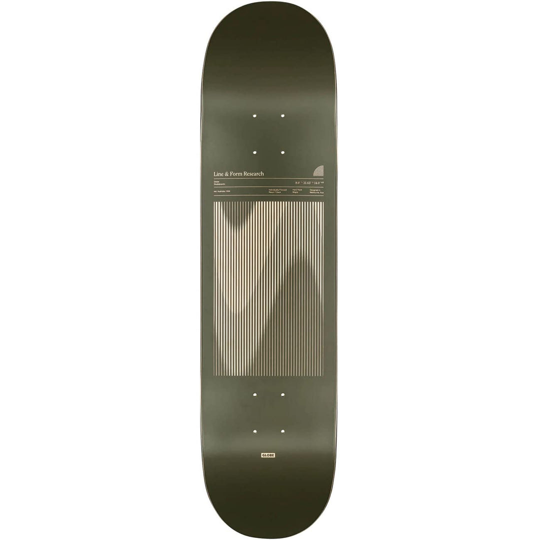 Globe Skateboard G1 Lineform 8.0 Olive (grün), 8.0 Olive (grün)