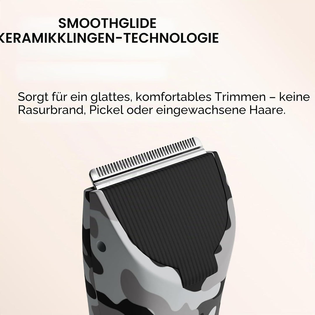 MERIDIAN The Trimmer Original - Körperhaarschneider für Männer, Elektrorasierer für Schamhaar, Brust