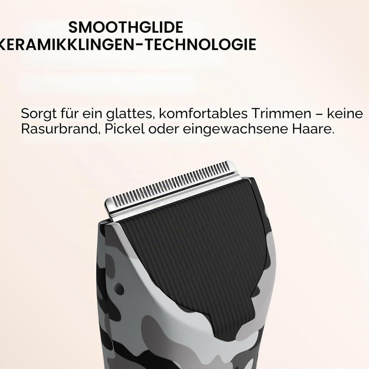MERIDIAN The Trimmer Original - Körperhaarschneider für Männer, Elektrorasierer für Schamhaar, Brust