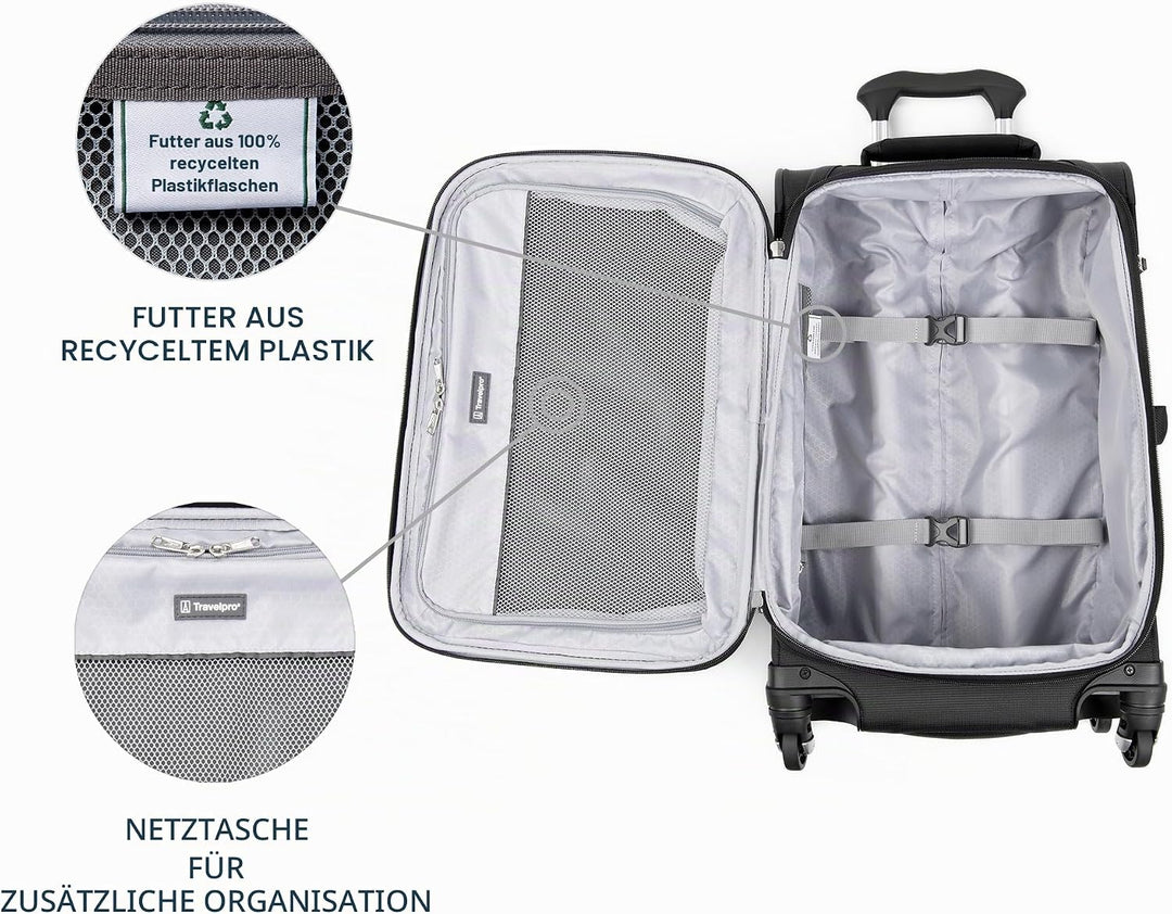 Travelpro Maxlite 5 Tragbarer Koffer, 53 cm, Schwarz (Schwarz) - 401176101, Schwarz