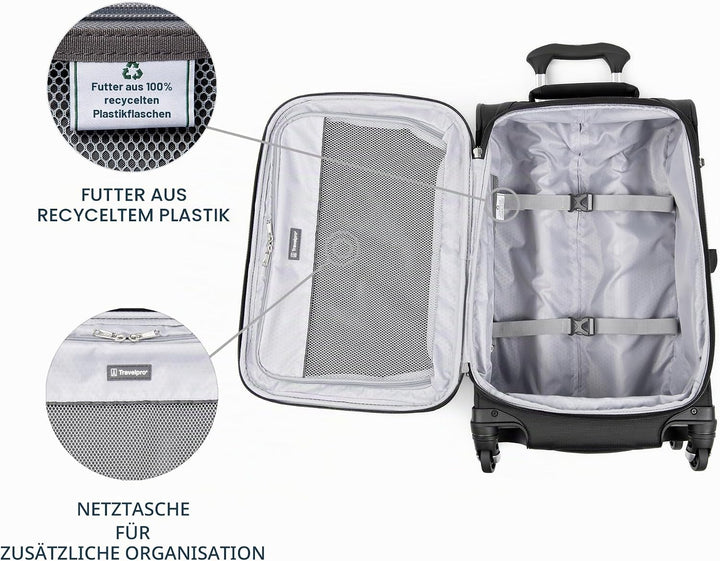 Travelpro Maxlite 5 Tragbarer Koffer, 53 cm, Schwarz (Schwarz) - 401176101, Schwarz