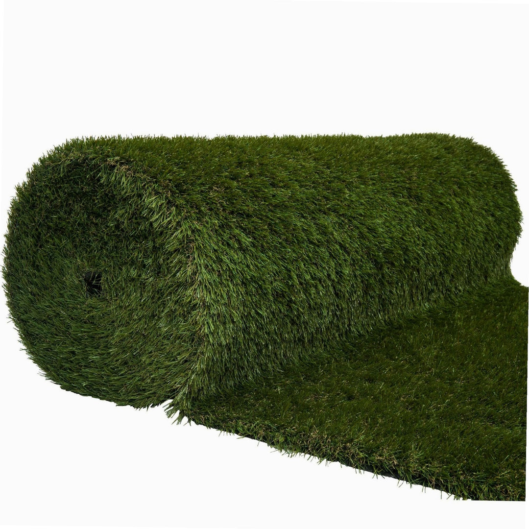 WerkaPro 11091 Kunstrasen 4 cm dick 1x10 m (10 m²), sehr strapazierfähig, UV-Schutzbehandlung Épaiss