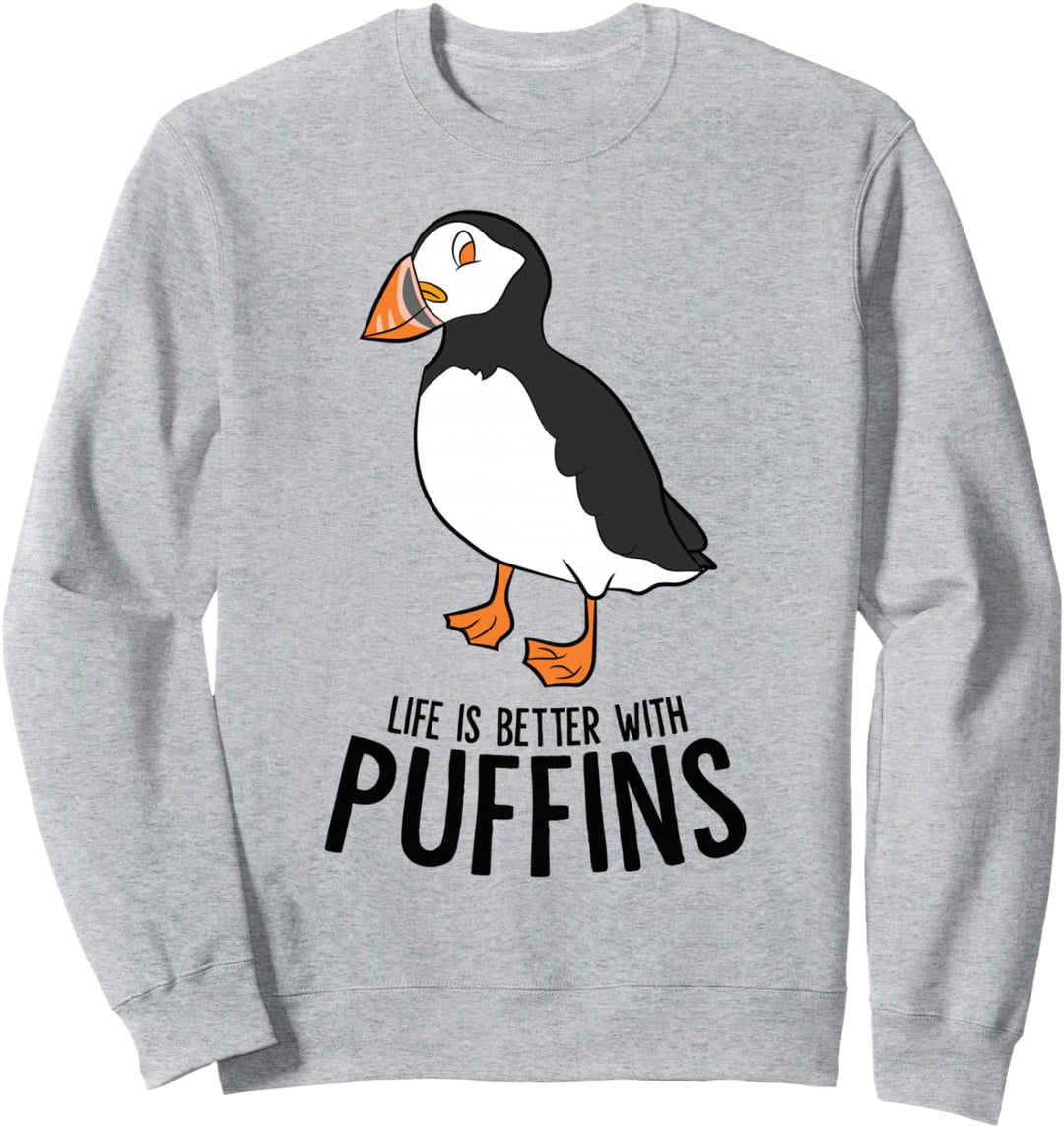 Nur Ein Mädchen Das Papageientaucher Liebt Puffin Papagei Sweatshirt
