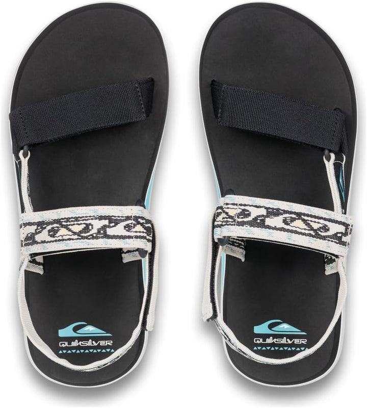 Quiksilver Herren Monkey Caged Sandale 47 EU Black White, 47 EU Black White
