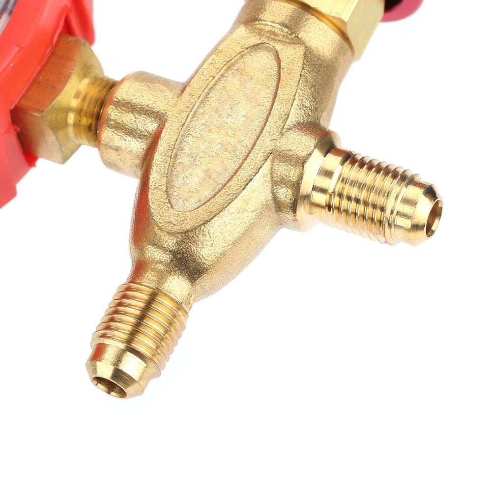 Manometer für Verteiler, Manometer für Klimaanlagen und Ventil 800psi 55kgf / cm² Passend für Kältem