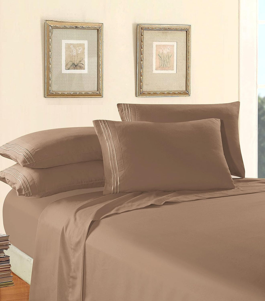 Elegant Comfort Bettwäsche-Set, luxuriös, weich, Fadenzahl 1500, ägyptische Qualität, Knitter- und l